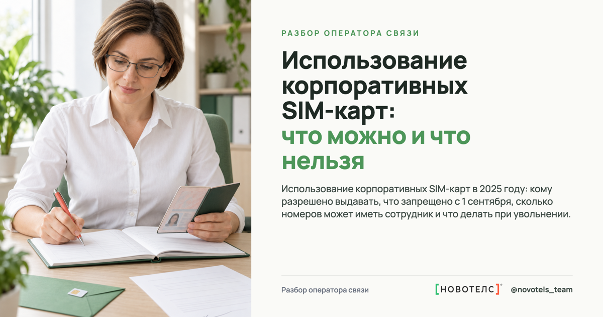 Использование корпоративных SIM-карт: что можно и что нельзя