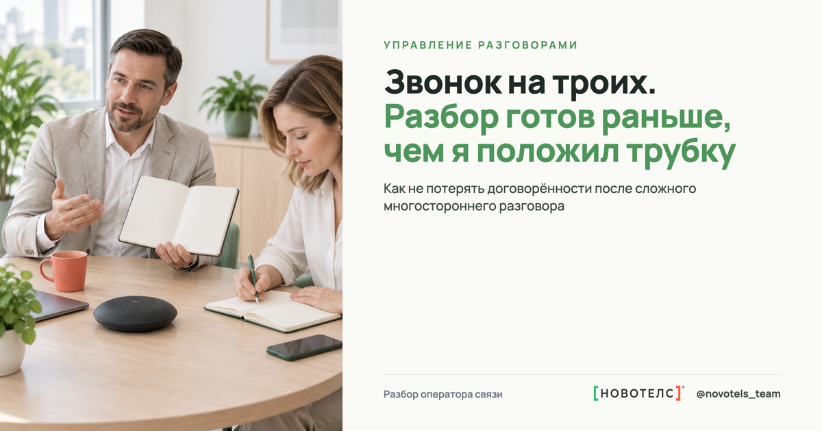 Звонок на троих. Разбор готов раньше, чем я положил трубку